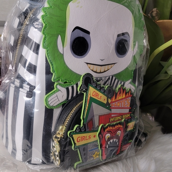 LOUNGEFLY X Beetlejuice Dante’s Inferno POP! Mini Backpack